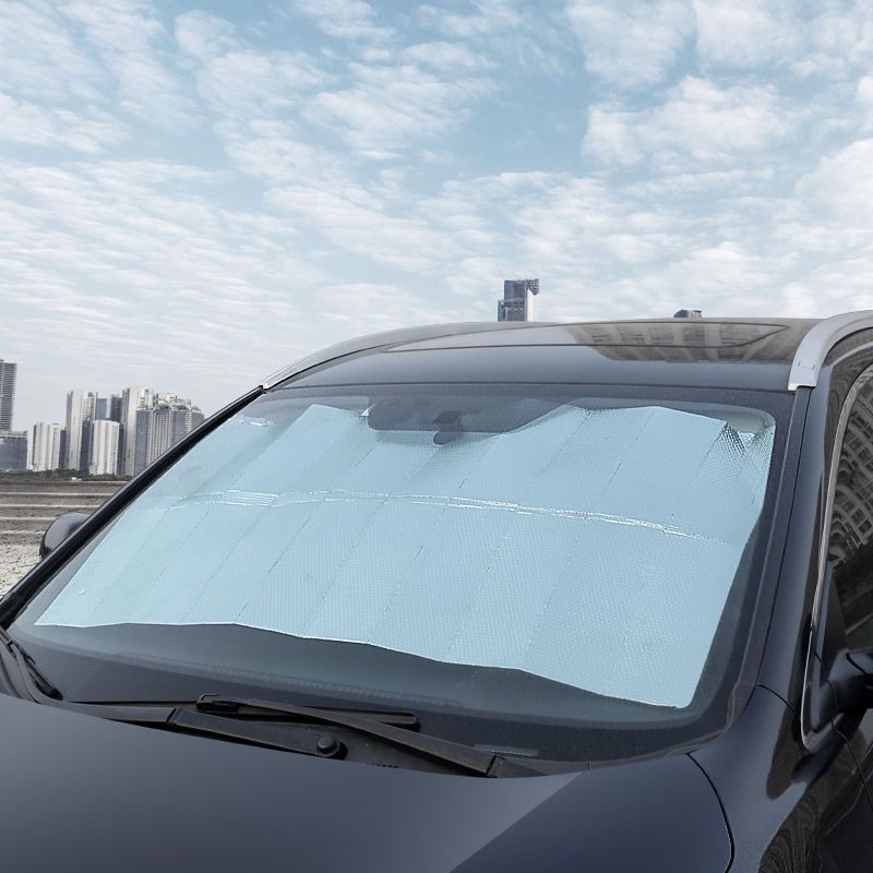 汽车防晒隔热遮阳挡遮光帘挡阳板折叠铝箔前挡风玻璃车窗贴太阳档