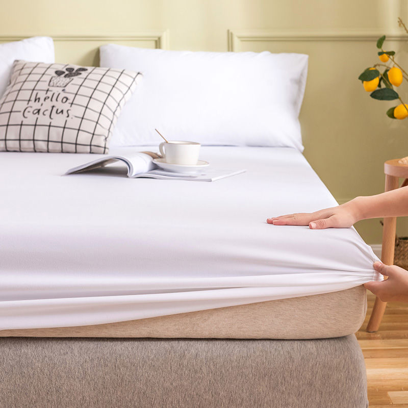 床笠单件纯色防滑固定席梦思床垫保护套1.8m床加厚床罩套全包防尘