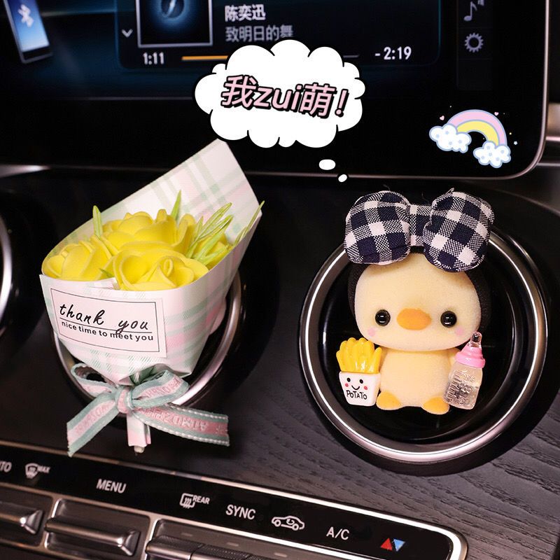 Car air outlet aromatherapy car perfume air-conditioning car long-lasting light fragrance decoration high-end creative cute personality female