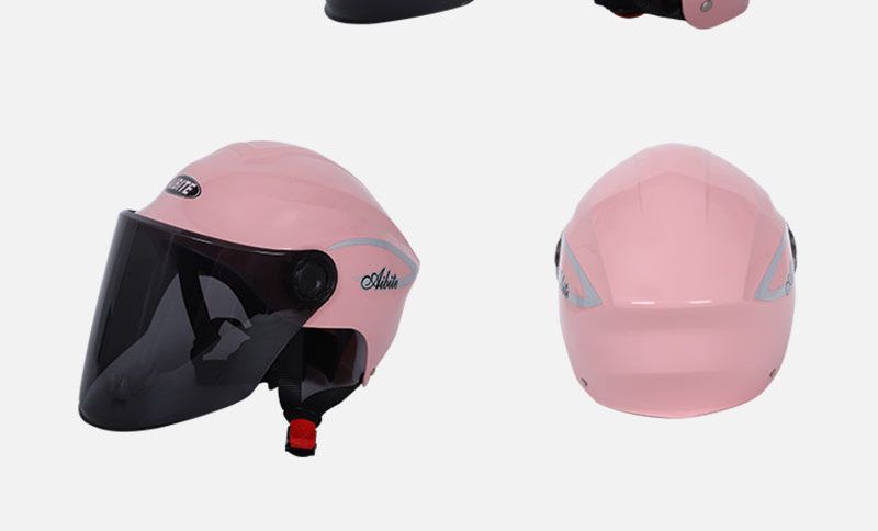 新款夏季头盔男女士四季通用防嗮安全帽电动车防护帽轻便半盔