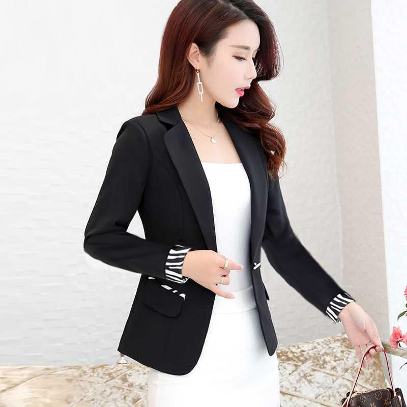 White temperament small suit jacket female spring and autumn small new fried street net red high-end sense suit jacket