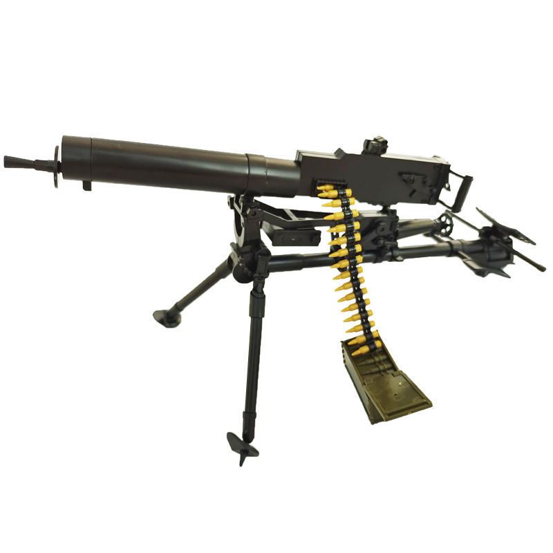 4d拼装模型马克沁重机枪1/6兵人中国抗战24式军事武器模型玩具