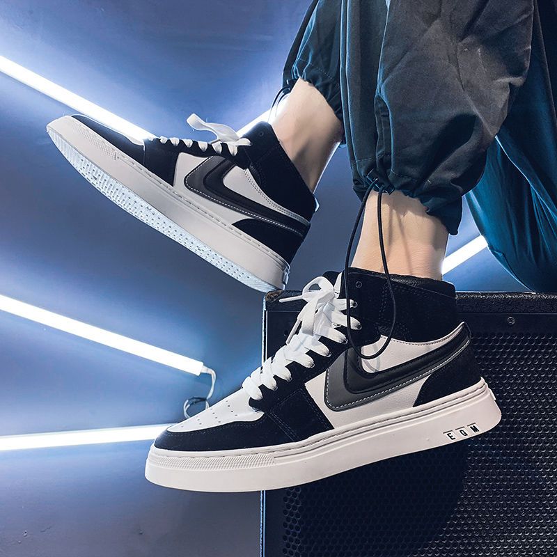 Air Force No. 1 men's shoes spring 2021 new high-top tide shoes casual Korean version trendy all-match aj1 boys' sneakers