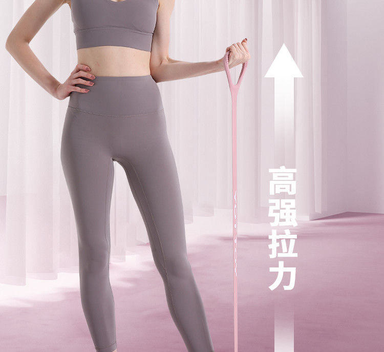 8字拉力器背部训练弹力绳家用开肩颈拉伸带瑜伽硅胶小猫锻炼手臂