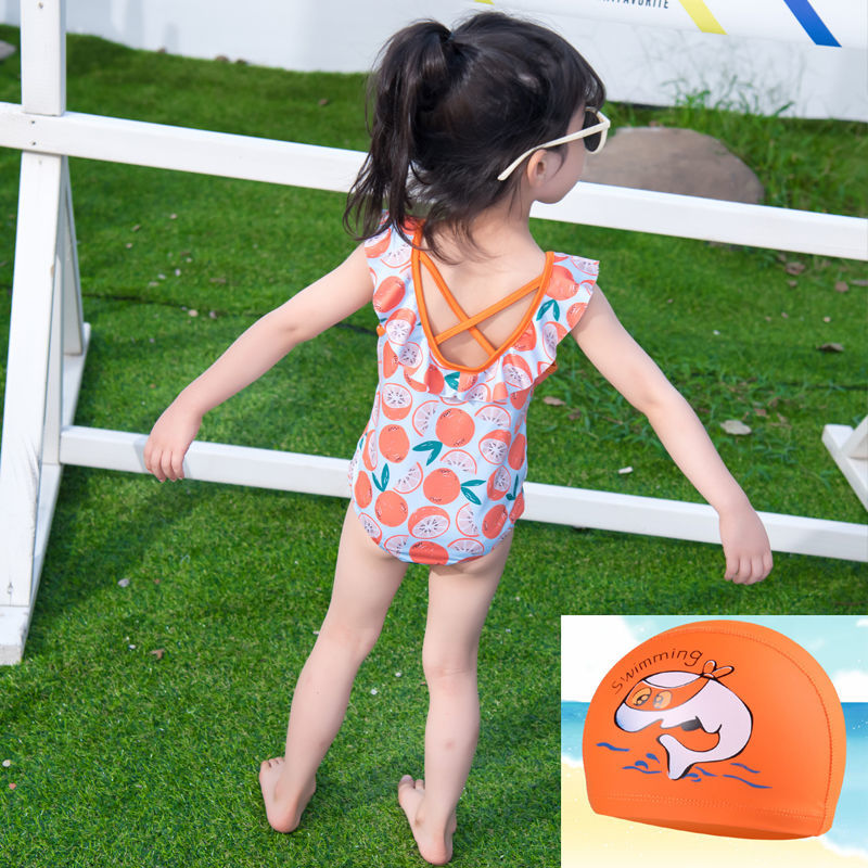 女童连体泳衣夏装新款韩版泳装宝宝儿童小公主夏天海边游泳衣