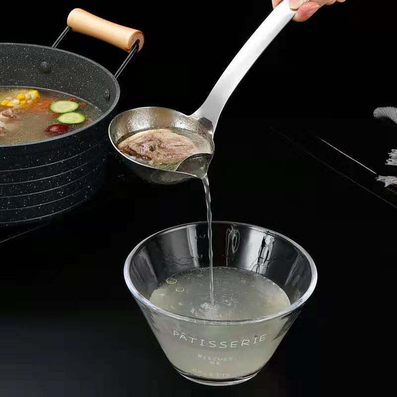 304不锈钢隔油勺喝汤神器家用过滤汤勺油汤分离勺滤油神器漏油勺主图5