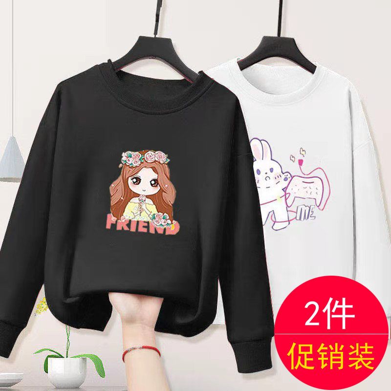 女童衛衣2023新款春秋裝洋氣兒童上衣中大童韓版休閒裝薄款長袖潮