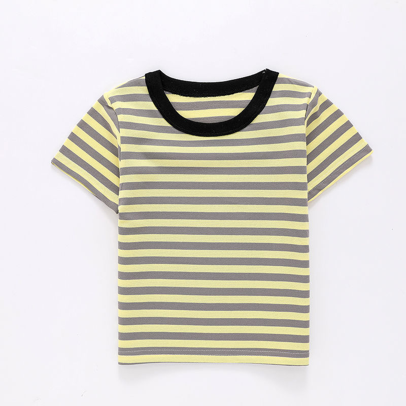 Children's pure cotton short-sleeved T-shirt 2021 summer new baby boys sea soul shirt half-sleeved girls round neck top