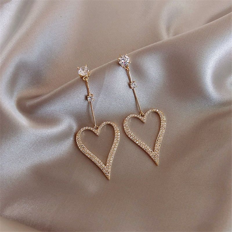 Earrings 2021 new trendy Korean temperament net red long round face thin autumn and winter ear needle 925 sterling silver needle earrings