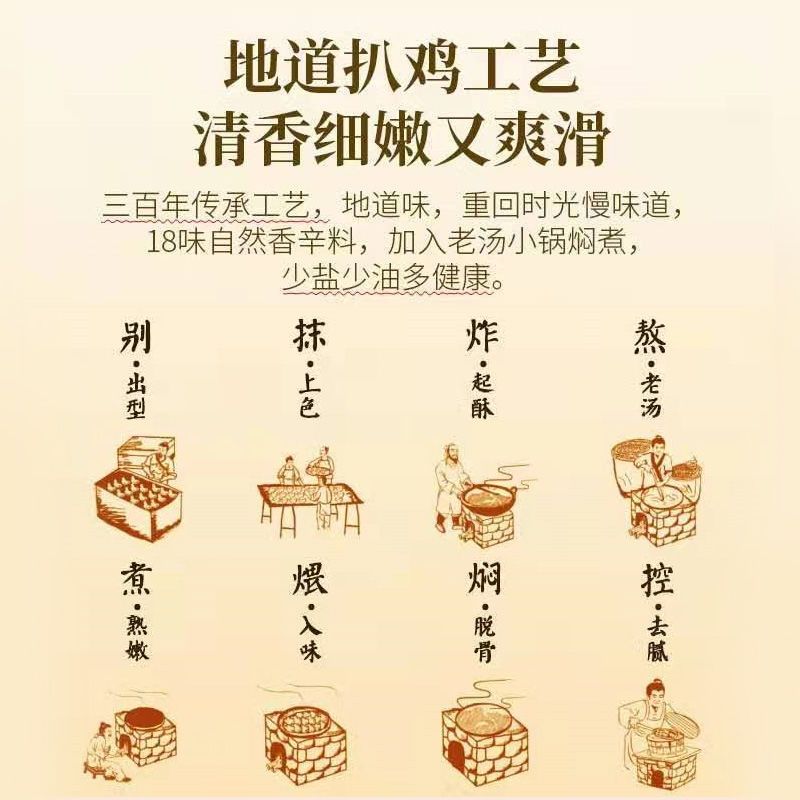 105791-【3只装】乡盛扒鸡德州五香扒鸡正宗烧鸡整只鸡熟食卤味熟食清真-详情图