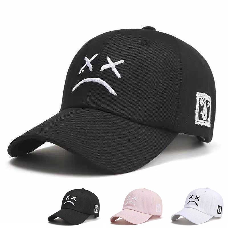 Hut einfarbig männer und frauen frühling und sommer kappe Hip hop ausdruck stickerei Koreanische trend ins student Baseball kappe_voghion.com