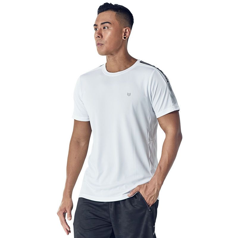 菲赫速干T恤男士宽松运动短袖冰丝透气跑步夏季健身篮球训练上衣