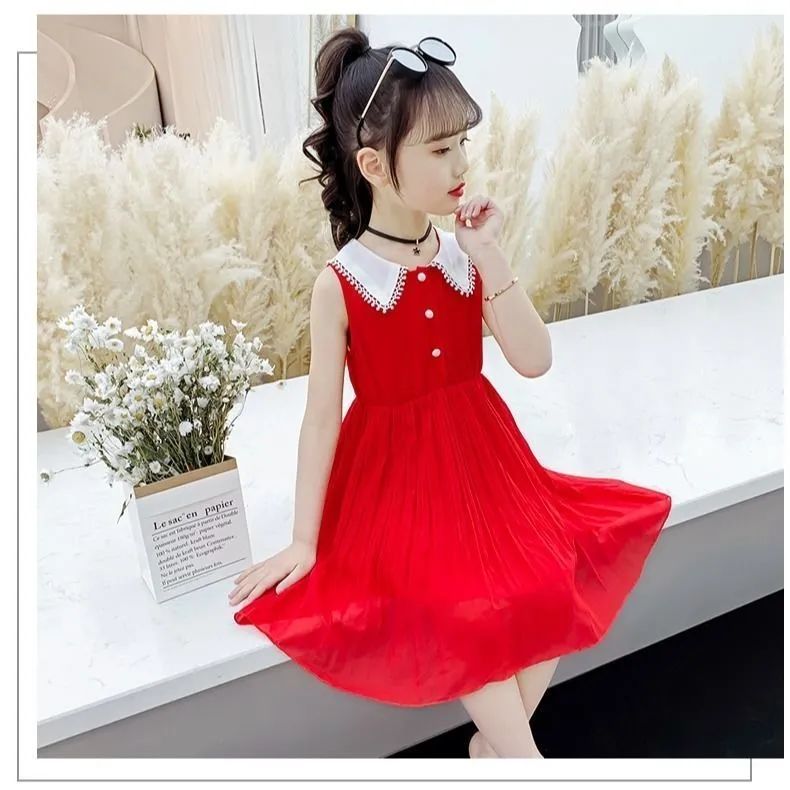 女童连衣裙夏装新款韩版大儿童装夏季小女孩网红洋气公主裙子