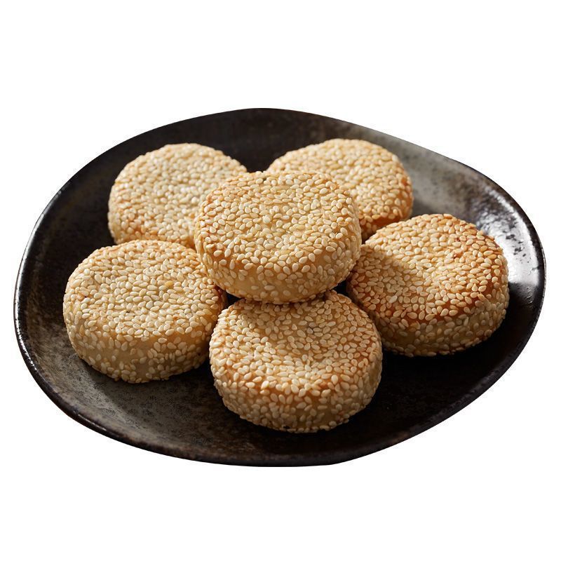 54313-手工芝麻饼衢州特产休闲零食黑芝麻早餐食品小吃糕点麻饼月饼批发-详情图