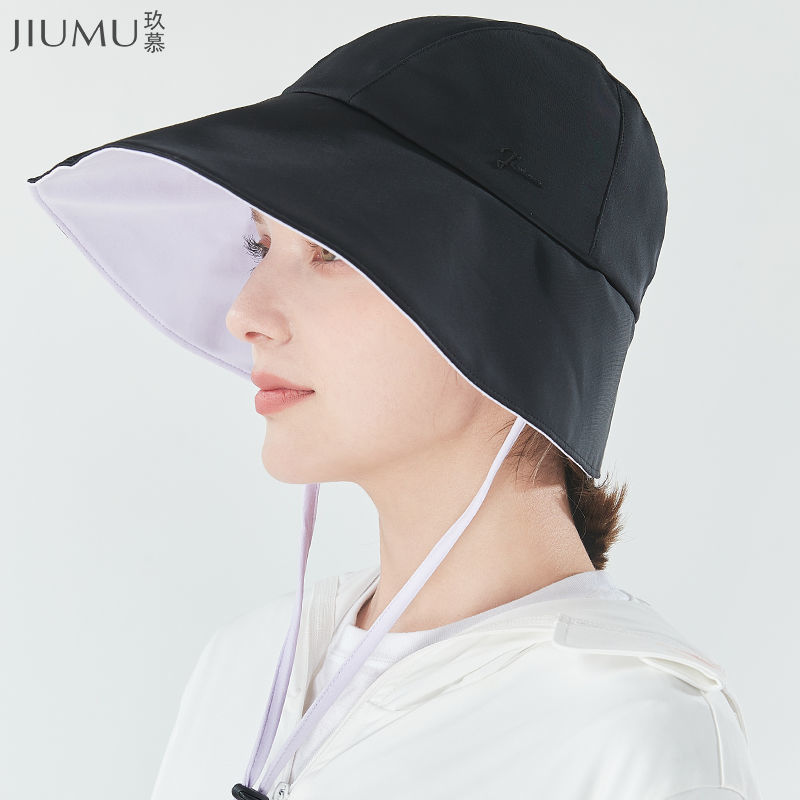 玖慕遮阳帽女渔夫帽女士防晒帽夏季太阳帽防紫外线户外防晒帽子女