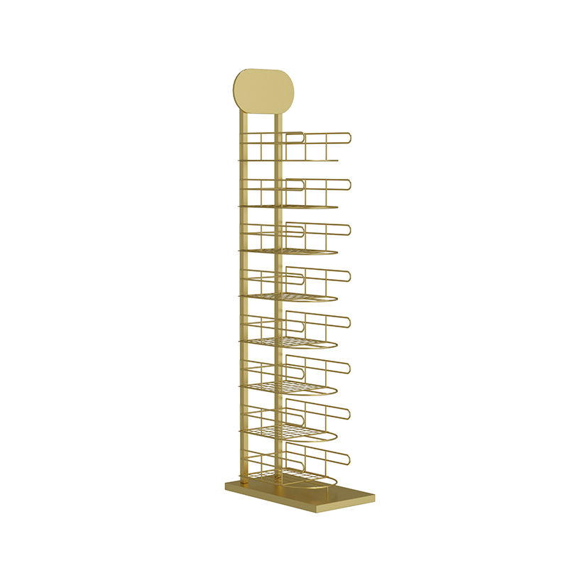 Iron art hatstand Cap holder Floor type couture Hang a hat Of Shelf Display rack multi-storey Hat Storage rack originality