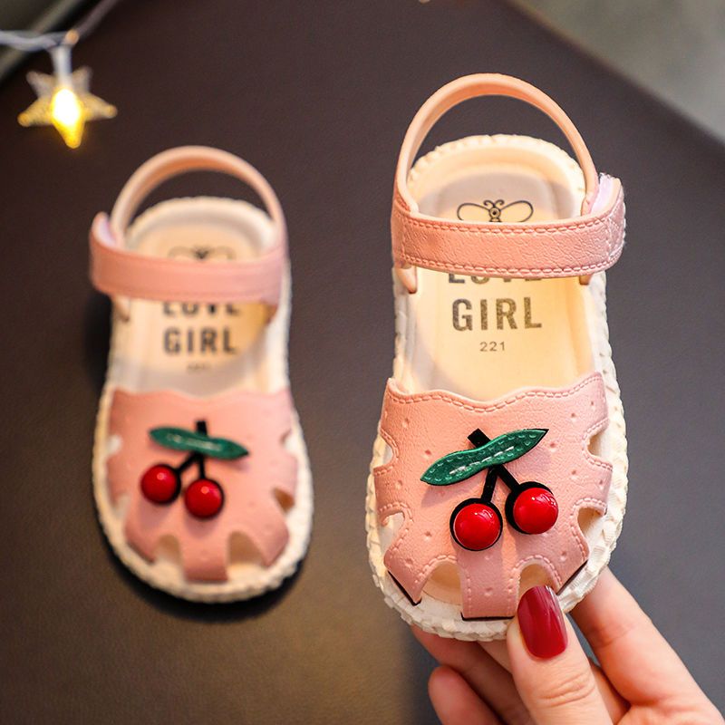 2021夏季新款宝宝学步鞋女童凉鞋可爱小樱桃婴儿鞋软底小童鞋子潮
