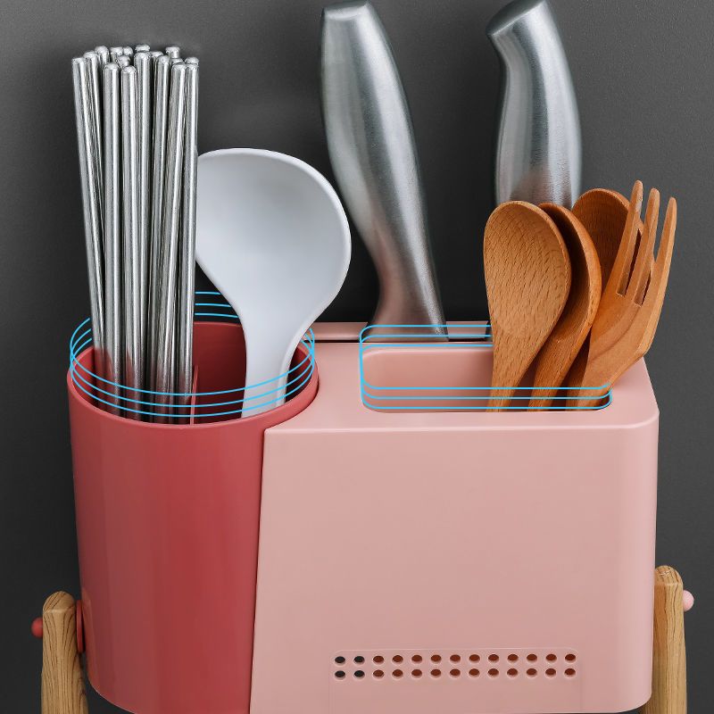 带刀架分类筷子笼厨房壁挂架子筒家用多功能筷笼创意沥水勺子餐具