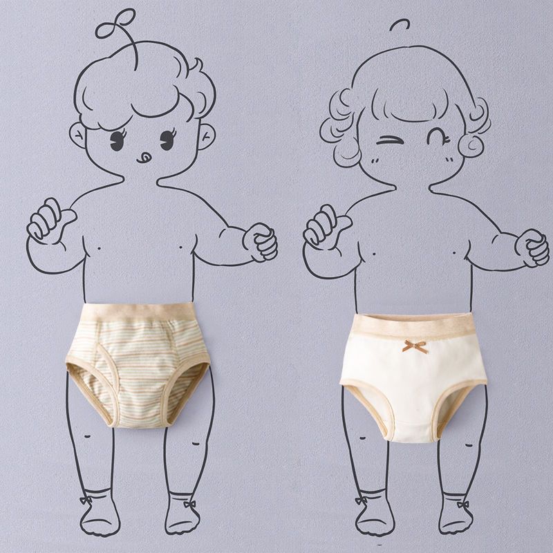 Children's pure cotton class A shorts men's and women's baby triangle underwear middle and big children's shorts 1-15 years old