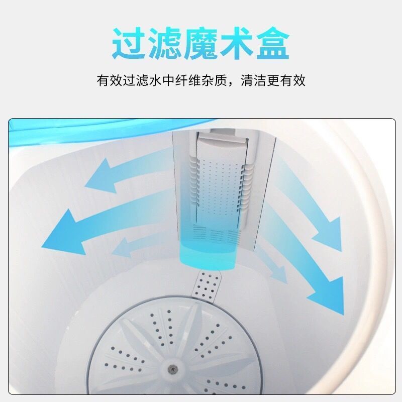 88776-小鸭迷你洗衣机小型4.5/7.2kg单杠筒半全自动波轮家用宿舍双缸桶-详情图