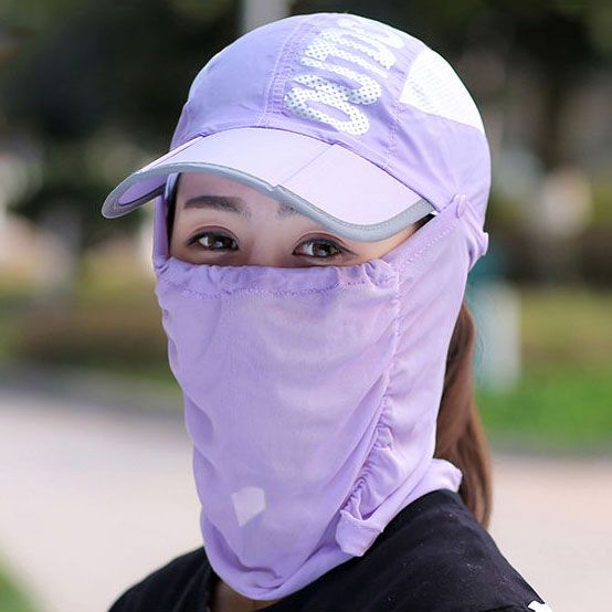 户外防晒紫外线面罩女自行车骑行头套遮脸护颈口罩遮阳钓鱼帽子男