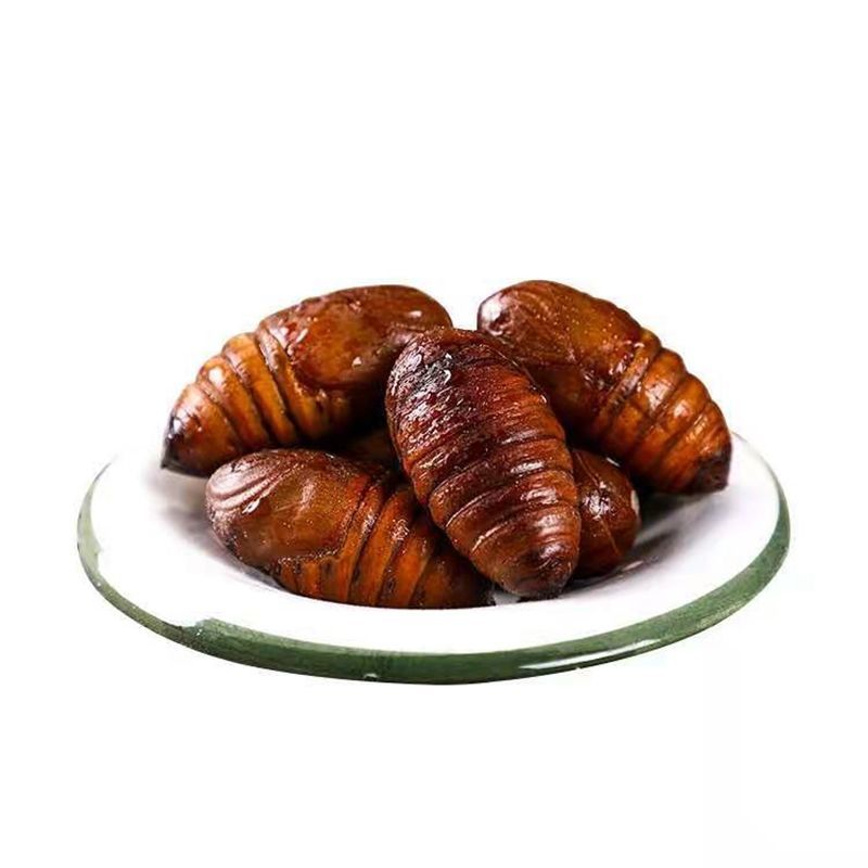 东北特产蚕蛹蝉蛹黄蚕蛹新鲜活蚕蛹鲜活野生柞蚕蛹茧蛹二黄蚕蛹 虎窝拼