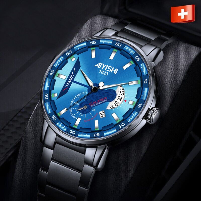 手表男高档帅气2021新款瑞士进口机芯男士手表防水夜光专柜原装表