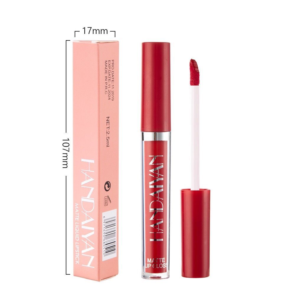 2023 Lucido rosso opaco, antiaderente, non facile da sbiadire, rossetto liquido nebbioso di marca di nicchia, lucidalabbra a tubo sottile_voghion.com