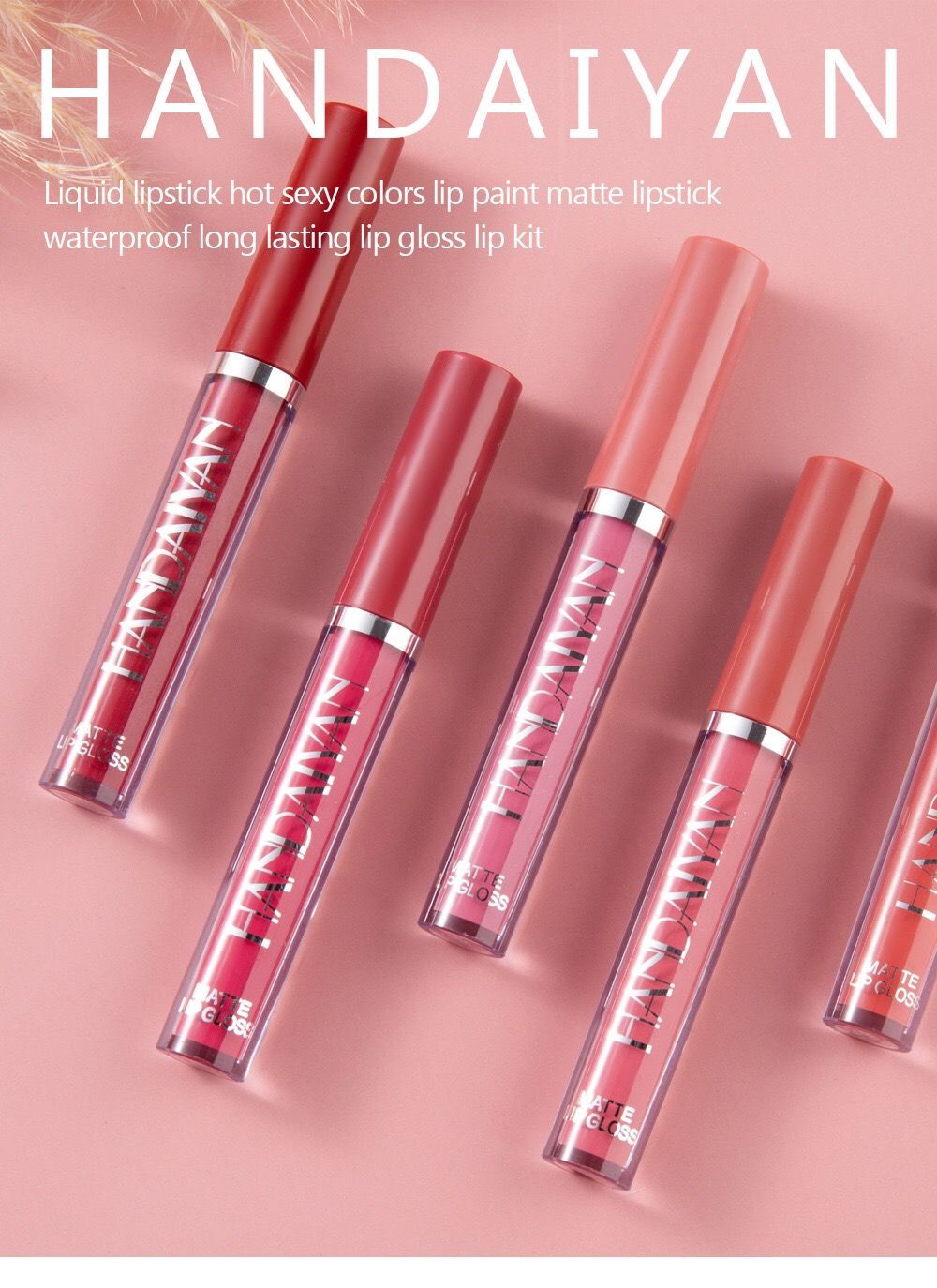 2023 Lucido rosso opaco, antiaderente, non facile da sbiadire, rossetto liquido nebbioso di marca di nicchia, lucidalabbra a tubo sottile_voghion.com