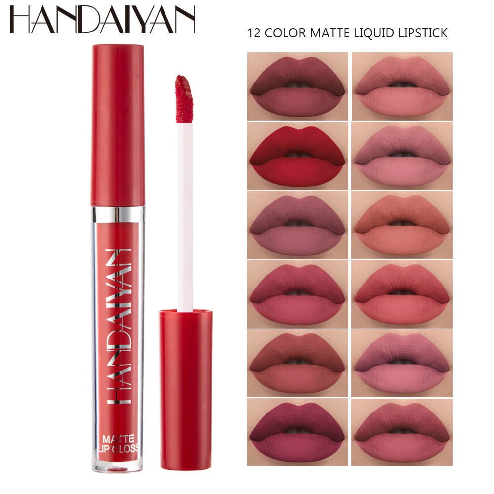 2023 Lucido rosso opaco, antiaderente, non facile da sbiadire, rossetto liquido nebbioso di marca di nicchia, lucidalabbra a tubo sottile_voghion.com