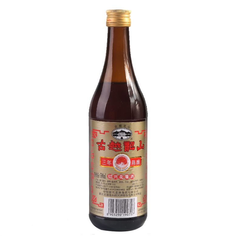 32566-古越龙山绍兴黄酒三年陈花雕酒500ml*6瓶装加饭酒料酒-详情图