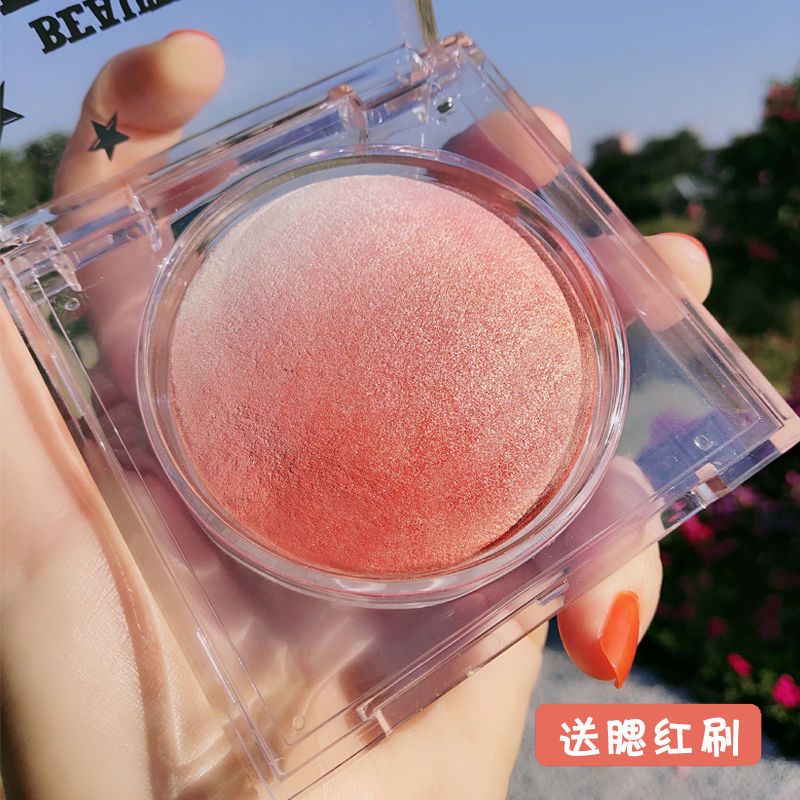 腮红高光一体胭脂少女心修容防水珠光可爱细闪懒人网红自然二合一