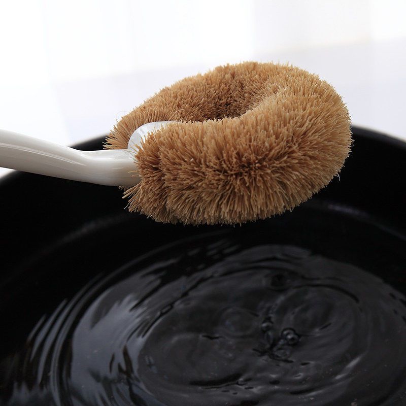【刷锅神器】天然椰棕洗锅碗长柄刷子家用不伤锅粘油厨房清洁用品