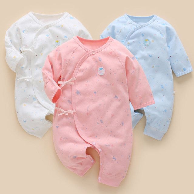 baby新生儿和尚服wear夏季女宝衣服出生婴儿春装一岁女宝宝连体衣