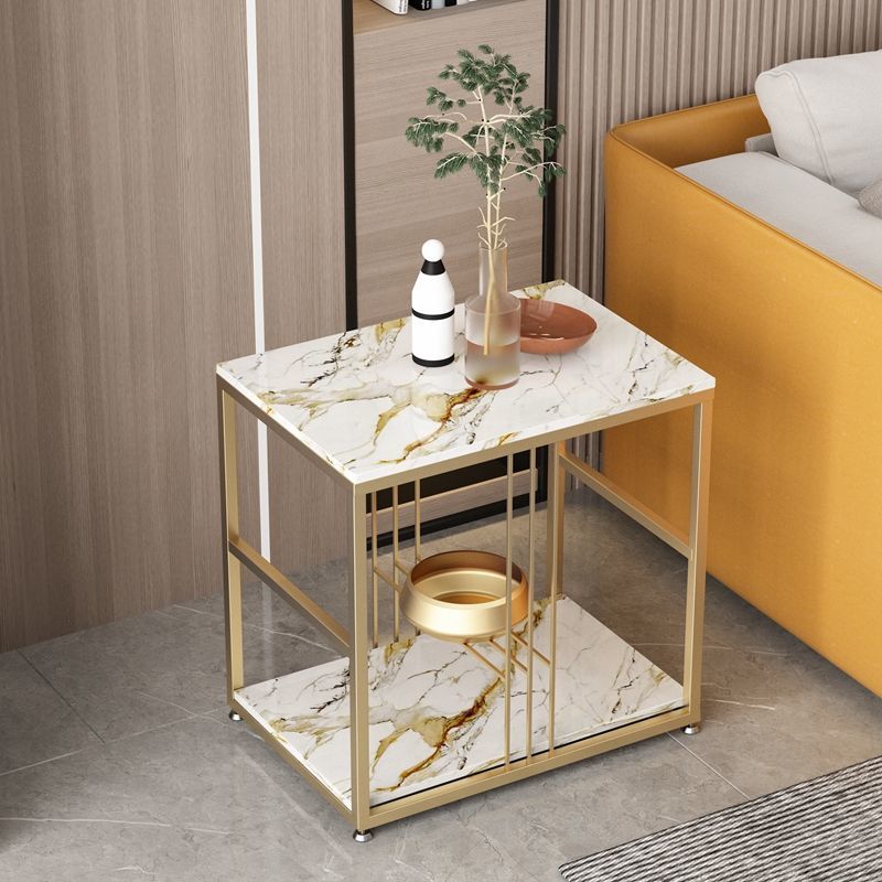 岩板边几沙发边柜侧边柜轻奢创意迷你小桌子小茶几角几边桌边角 多多榜