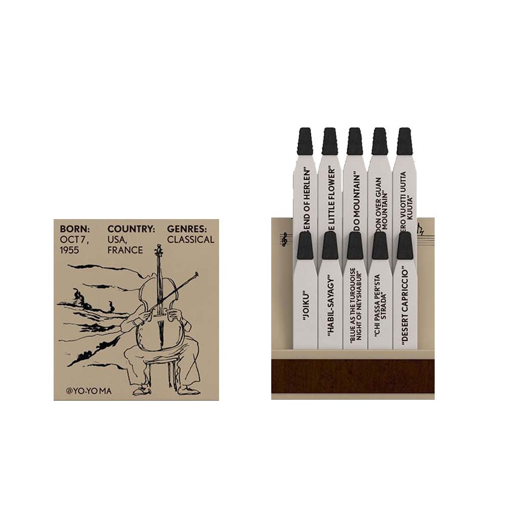 Book-style Matches Old-fashioned Personalized Design Artistic Creative Gift Tribute To Yo-Yo Ma_voghion.com