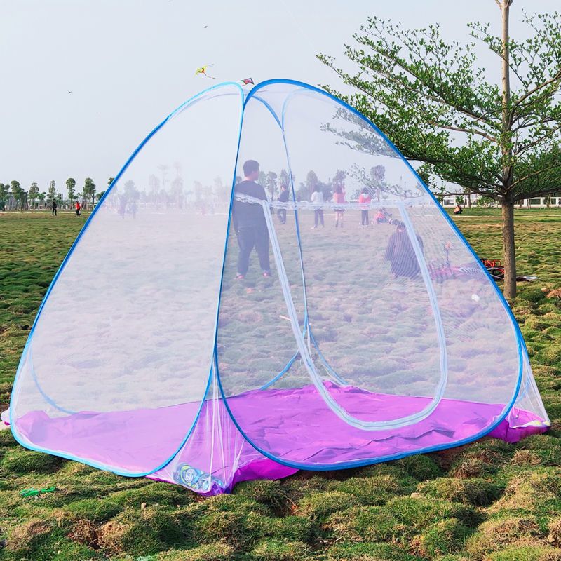 户外蚊帐免安装打地铺帐篷露营09121518m米野外折叠便携式