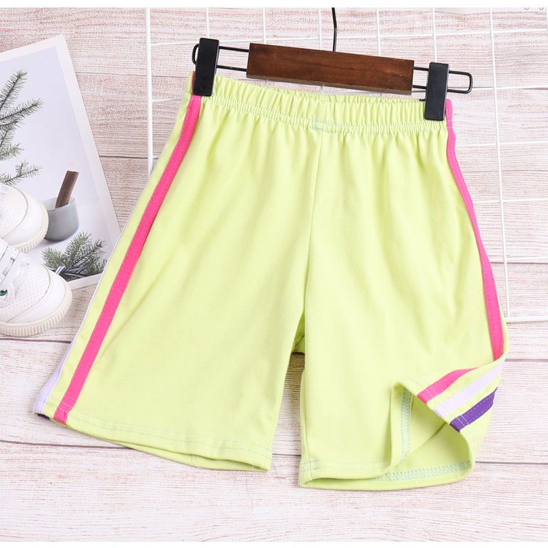 2022 summer new boys' and girls' Sports Shorts pure cotton casual children's baby pants loose middle and large children's school pants