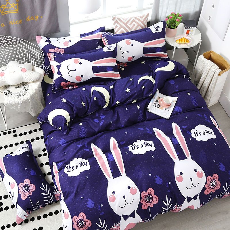 Southern Life Internet celebrity four-piece bedding quilt cover sheet dormitory single student dormitory three-piece set