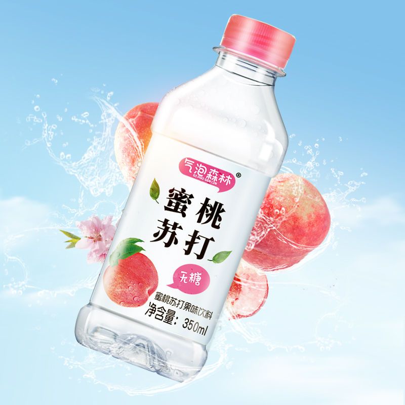 37865-气泡森林无糖无气纯净苏打水350ml*12瓶夏季解渴饮料整箱包邮特价-详情图