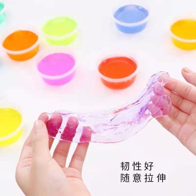 水晶泥起泡胶手工制作材料史莱姆透明彩泥黏土玩具diy橡皮泥粘土