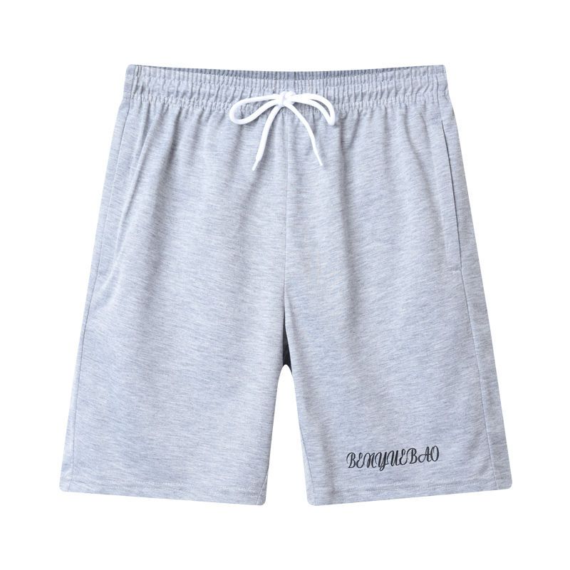 Casual cropped pants men's large shorts summer wear loose men's running breathable sports pants home large shorts
