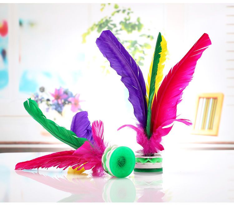 Volante de bádminton de plumas de ganso para competición_voghion.com