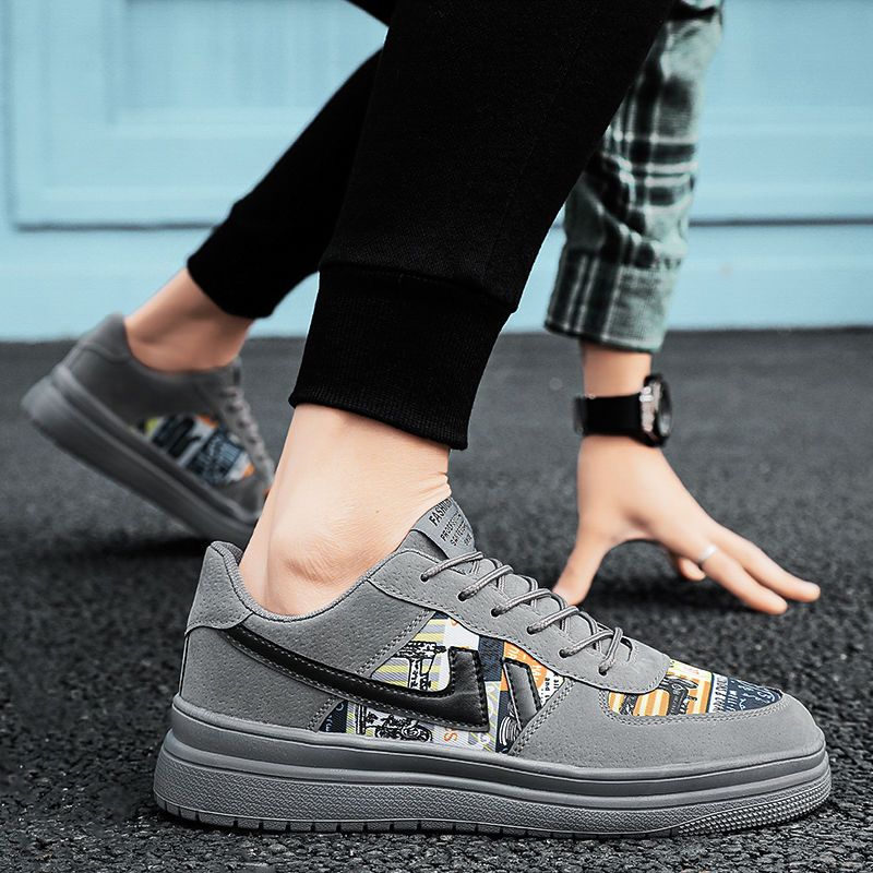  new spring and summer men's shoes Korean version trendy all-match breathable casual canvas teenage students board shoes trendy shoes