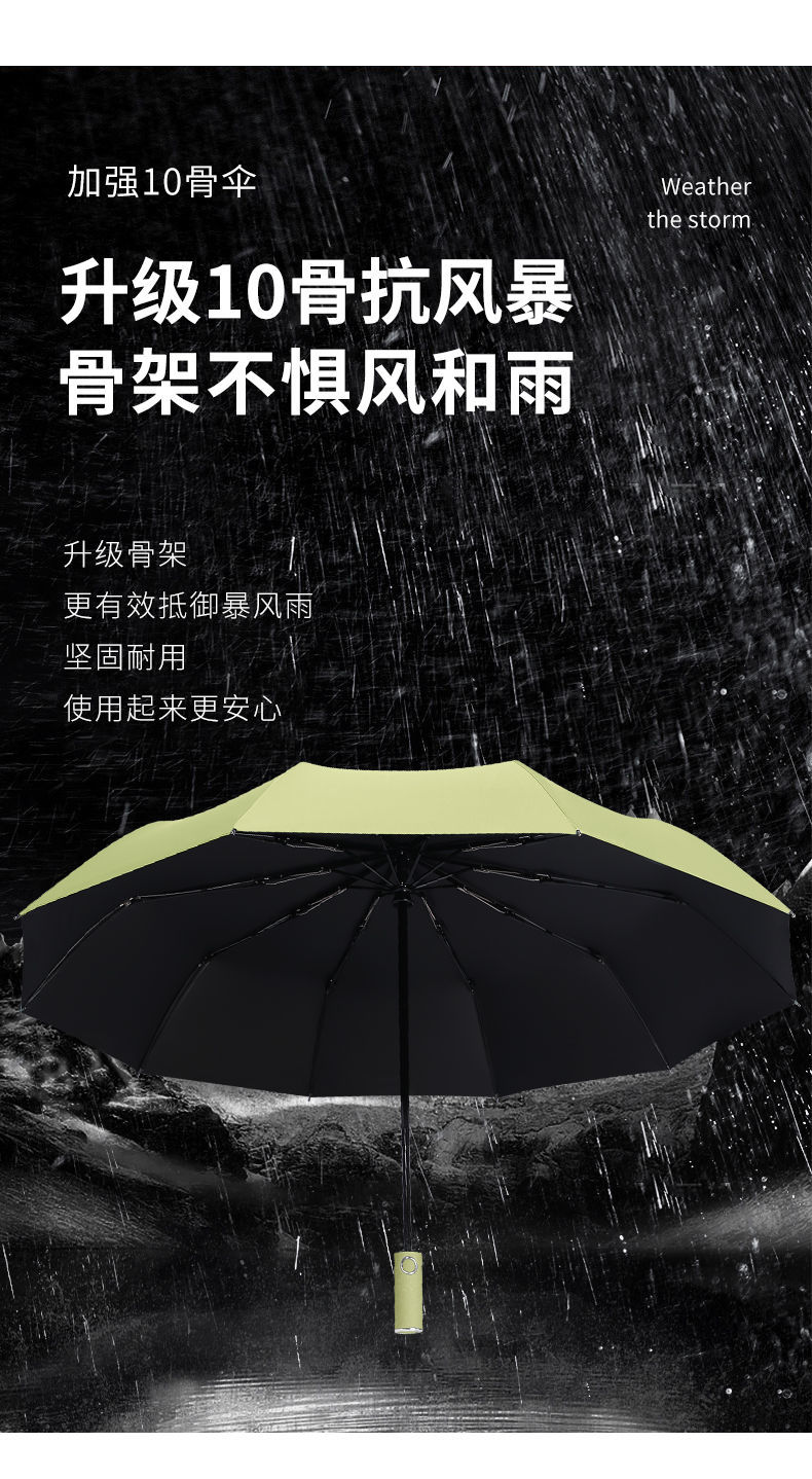 出极 雨伞折叠全自动伞女学生韩版大号双人防晒晴雨两用太阳伞ins森系