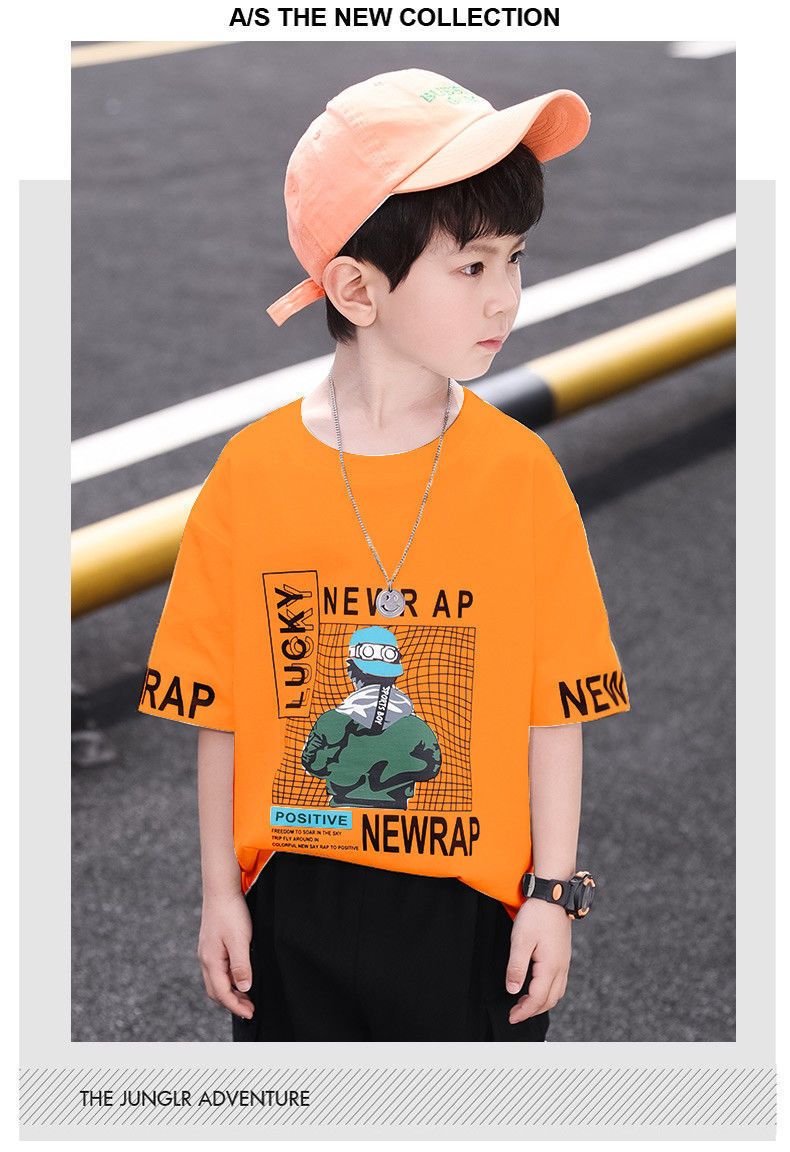 男童短袖T恤夏装2021新款童装套装中大儿童半袖体恤洋气韩版休闲