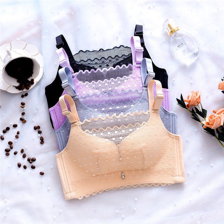 Tingmei tube top bra top support anti-light underwear comfortable breathable gather bra with auxiliary milk adjustment bra