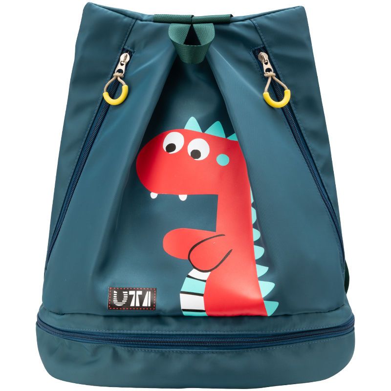 Children's swimming bag dry and wet separation waterproof bag beach pool backpack storage bag swimming equipment set