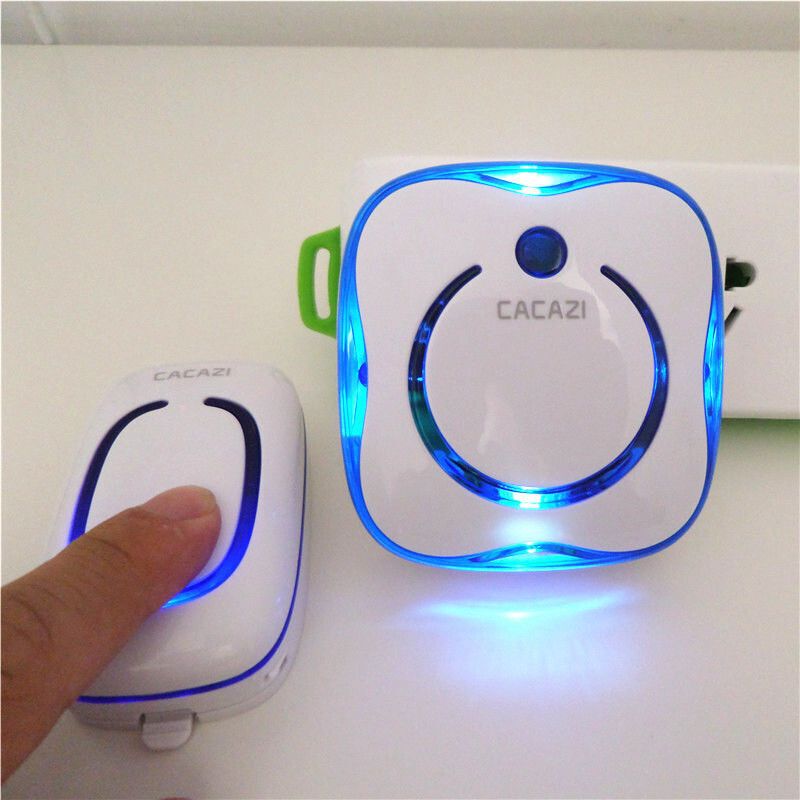 门铃无线家用一拖二智能远距离遥控门铃防水电铃老人紧急呼叫器