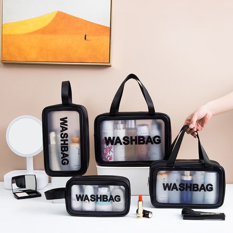 化妆包ins风超火防水便携女旅行透明大容量护肤洗漱包品收纳袋盒